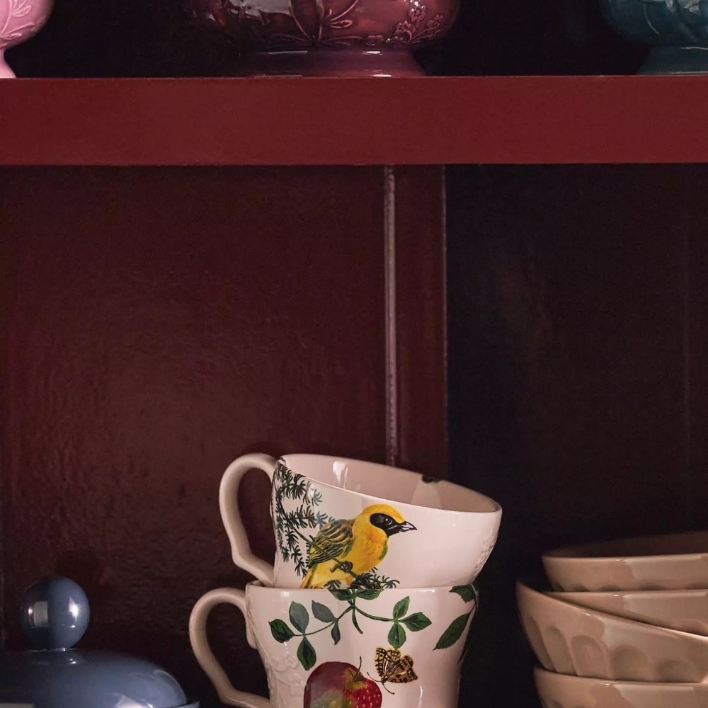 NWT Anthropologie Nathalie Lete Marias Mug Mushroom - Picture 3 of 3